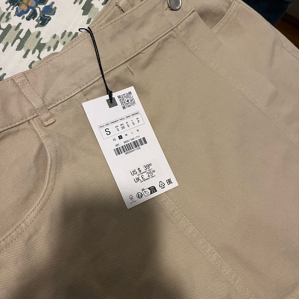 Zara Denim Wrap Skort - Picture 4 of 4